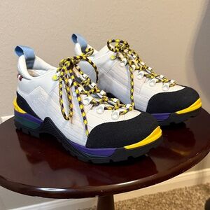 Bally White and Black Hiking Shoes